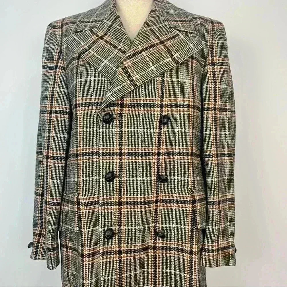 Vintage  1970s Simpsons Tweed Coat - Picture 3 of 9
